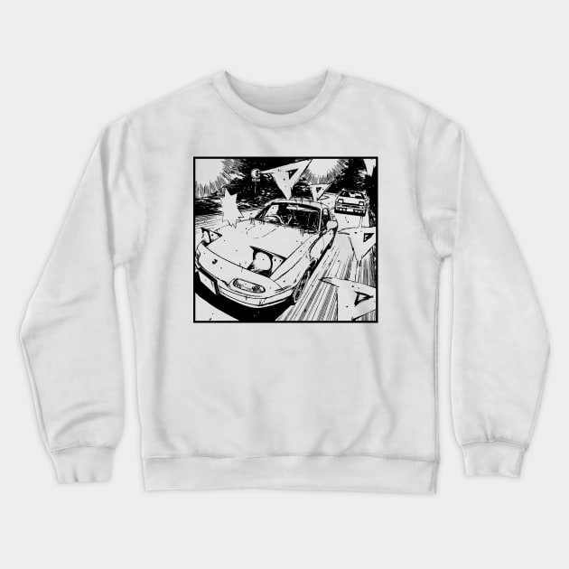 Miata Manga Crewneck Sweatshirt by thesupragoddess